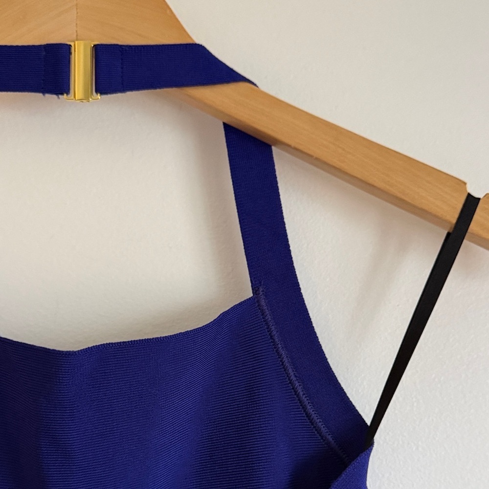 NWOT TEN by Babaton Chandelier Dress Bodycon Halter Midi in Daring Indigo - Picture 10 of 10